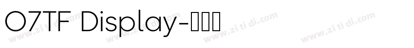 O7TF Display字体转换